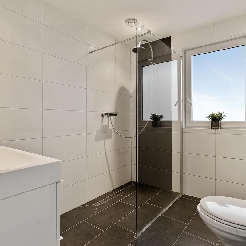 inloopdouche met glas